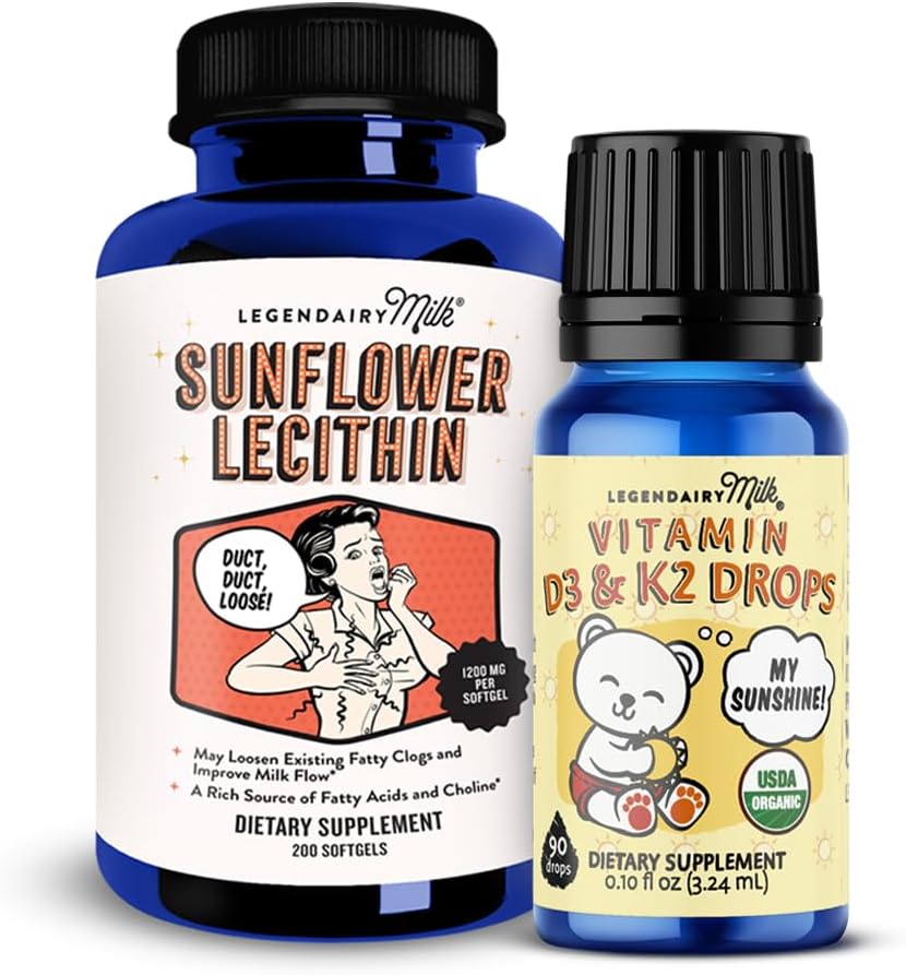 Sunflower Lecithin Liquid Drops, Vitamin D3 & K2 Liquid Drops O562