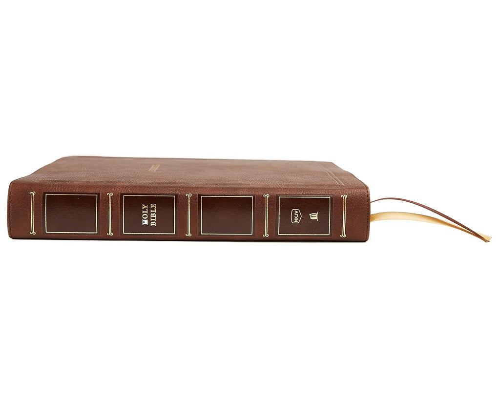 Brown Leathersoft Large Print Holy Bible L841074