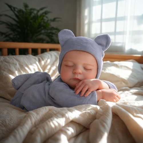 17 Inch Silicone Realistic Reborn Baby Doll with Feeding Kit K49223