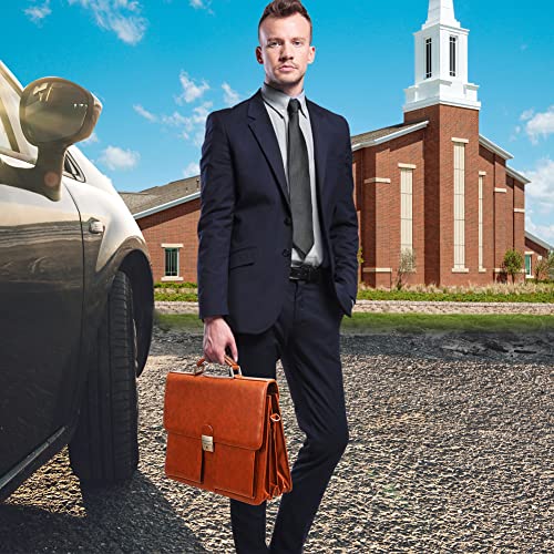 PU Leather Attache Briefcase Messenger Bag L500768