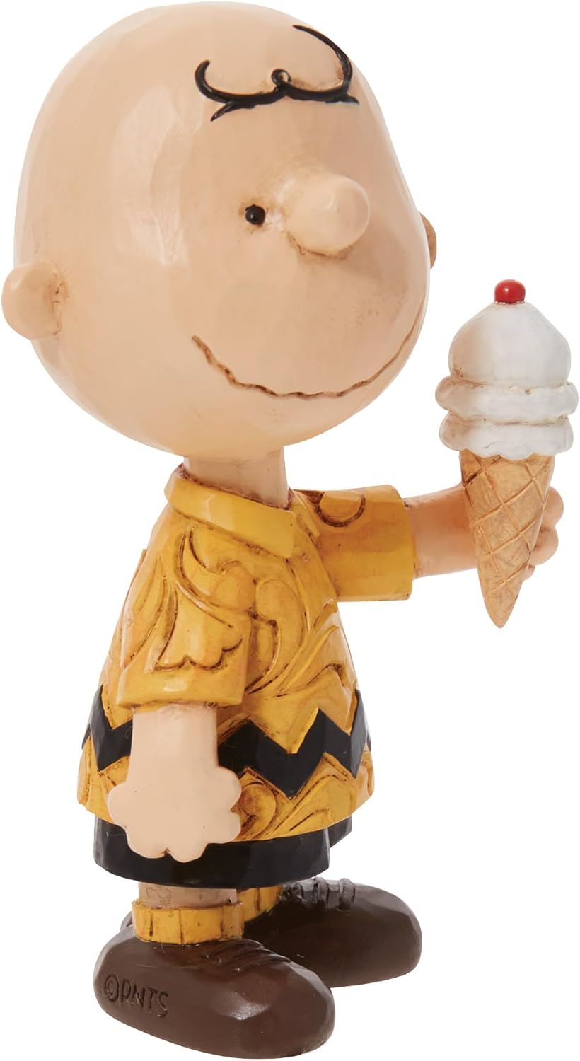 Mini Charlie Brown with Ice Cream Figurine 3 Inch C734
