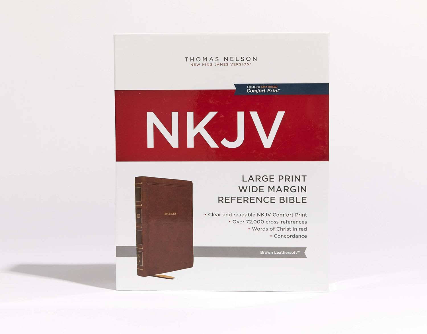 Brown Leathersoft Large Print Holy Bible L841074