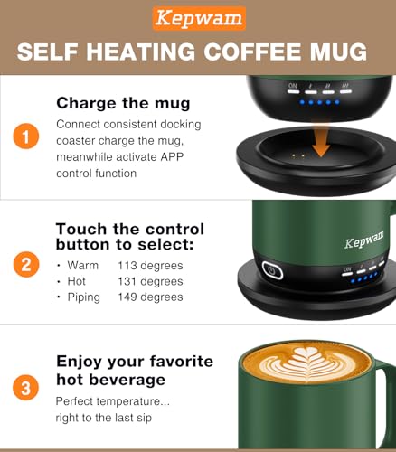 16oz Self Heating Coffee Mug O8254