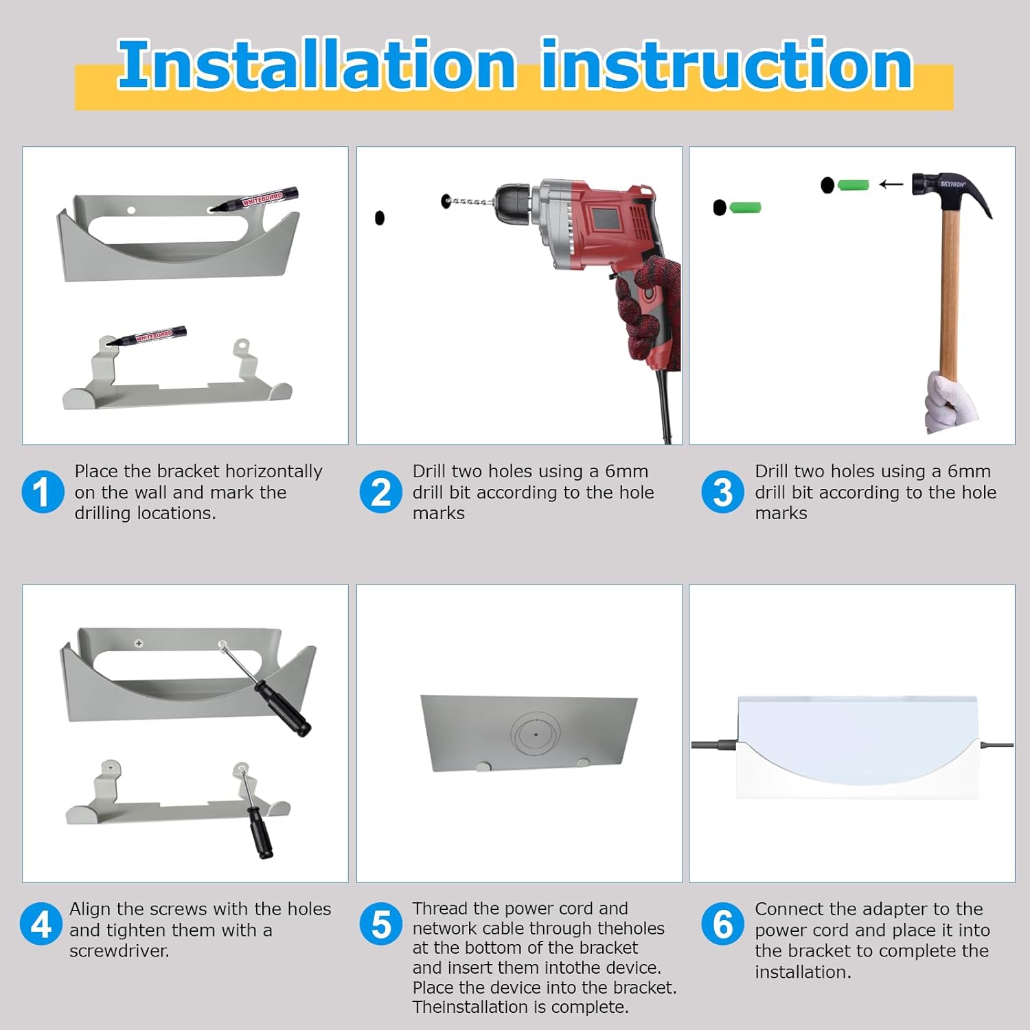Metal Wall Mounting Kit for Starlink Gen 3 Router and Power Supply J90157