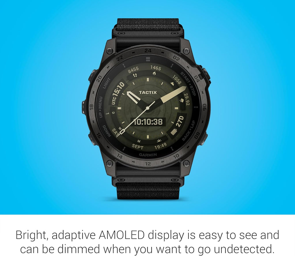 AMOLED GPS Smartwatch with Flashlight and TopoActive Mapping B109065