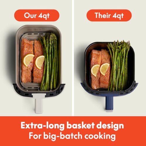4Qt Slim Air Fryer with Ceramic Nonstick Coating W7318