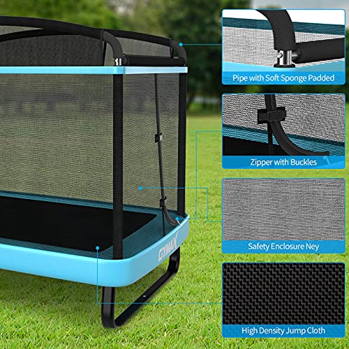 6FT Toddler Trampoline with Swing & Enclosure Safety Net R4638