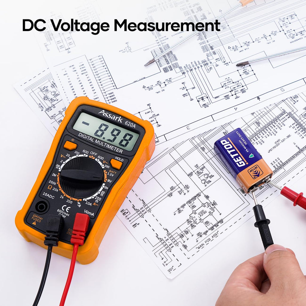 2000 Counts Digital Multimeter with Backlit LCD Display G59557