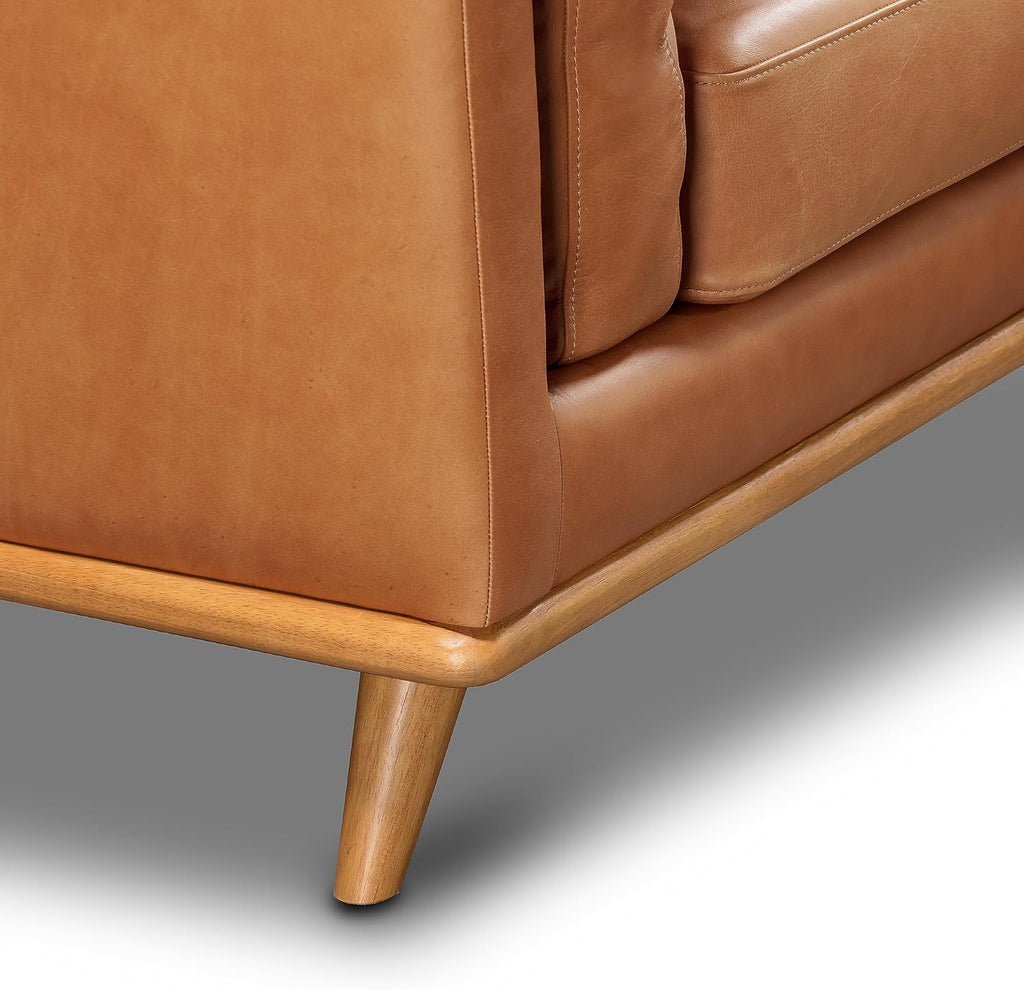 Saddle Tan Right-Facing Sofa Sectional, 90 inches D941073