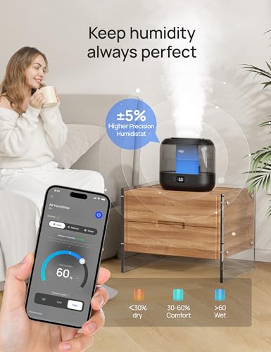 6L Top Fill Cool Mist Ultrasonic Humidifier C390
