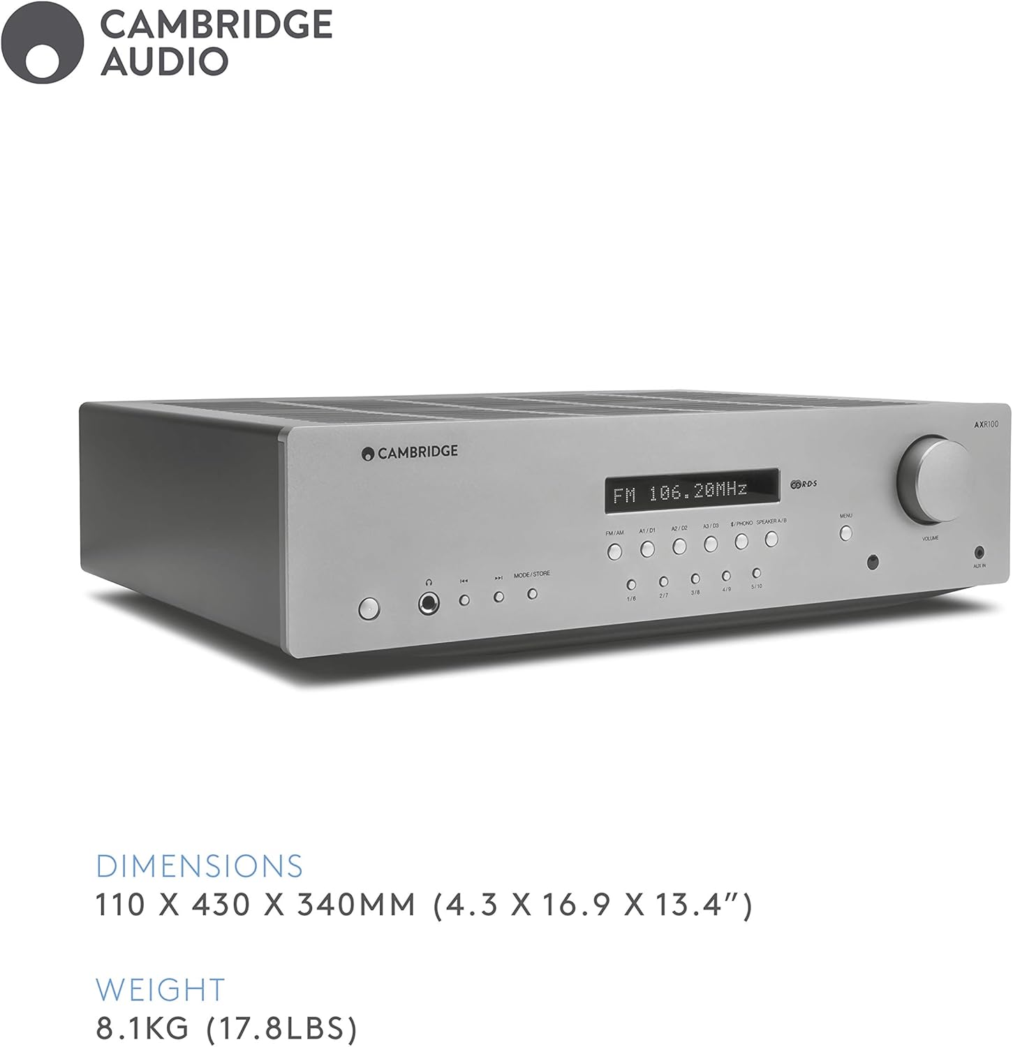 100-Watt Stereo Receiver with Bluetooth C216