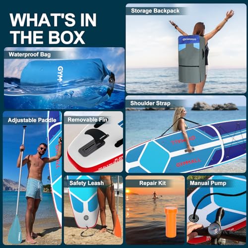 Inflatable Stand Up SUP Paddle Board with Storage Bag Z789164