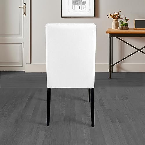 Solid White Set of 2 Linen Cotton Slipcover W87706