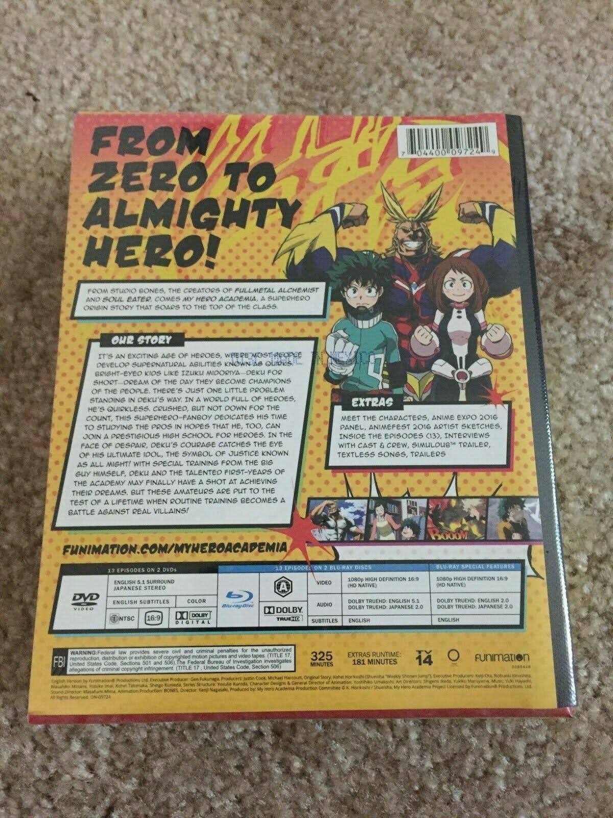 My Hero Academia Season One Blu-ray P338386