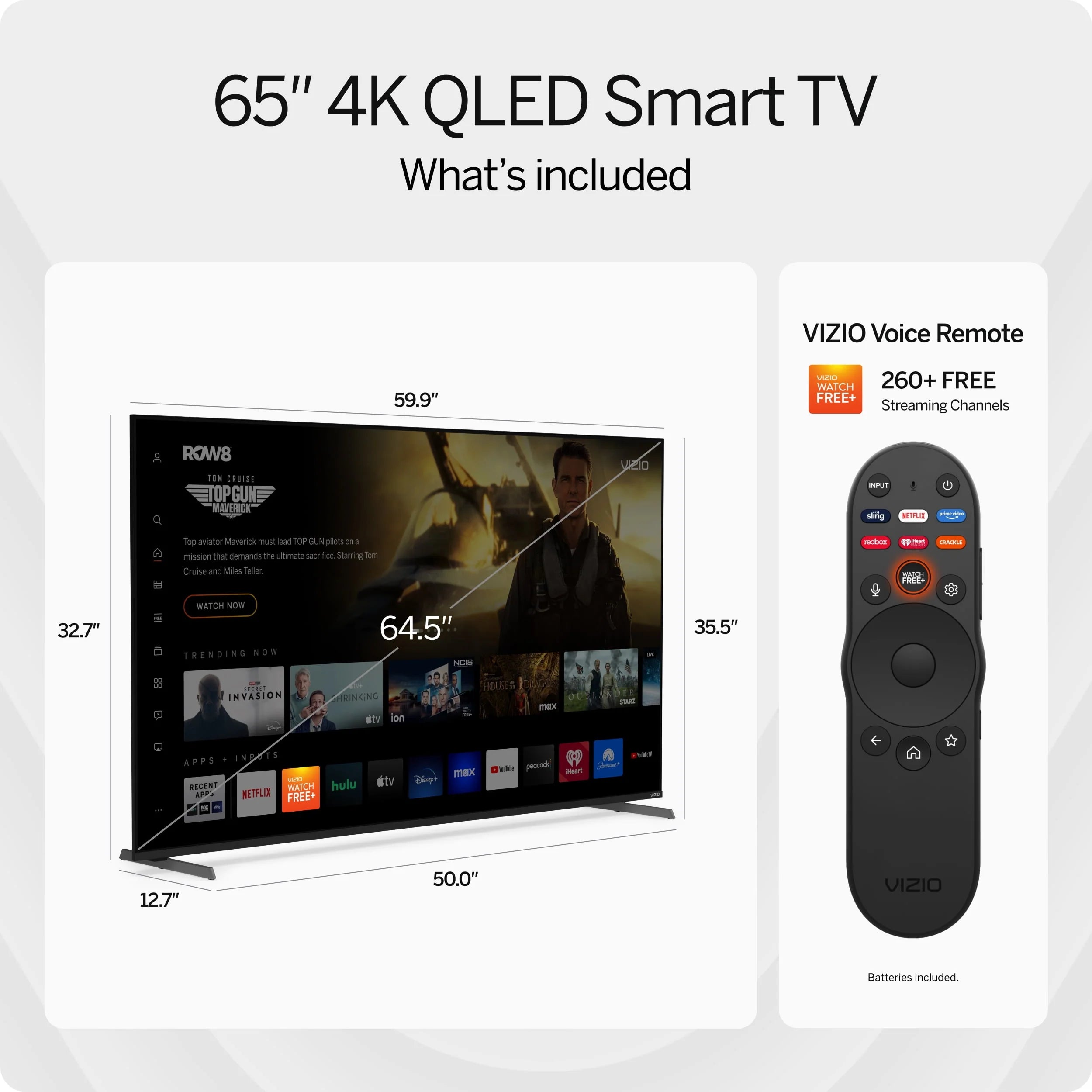65 Class 4K QLED HDR 120Hz Smart TV Z78639