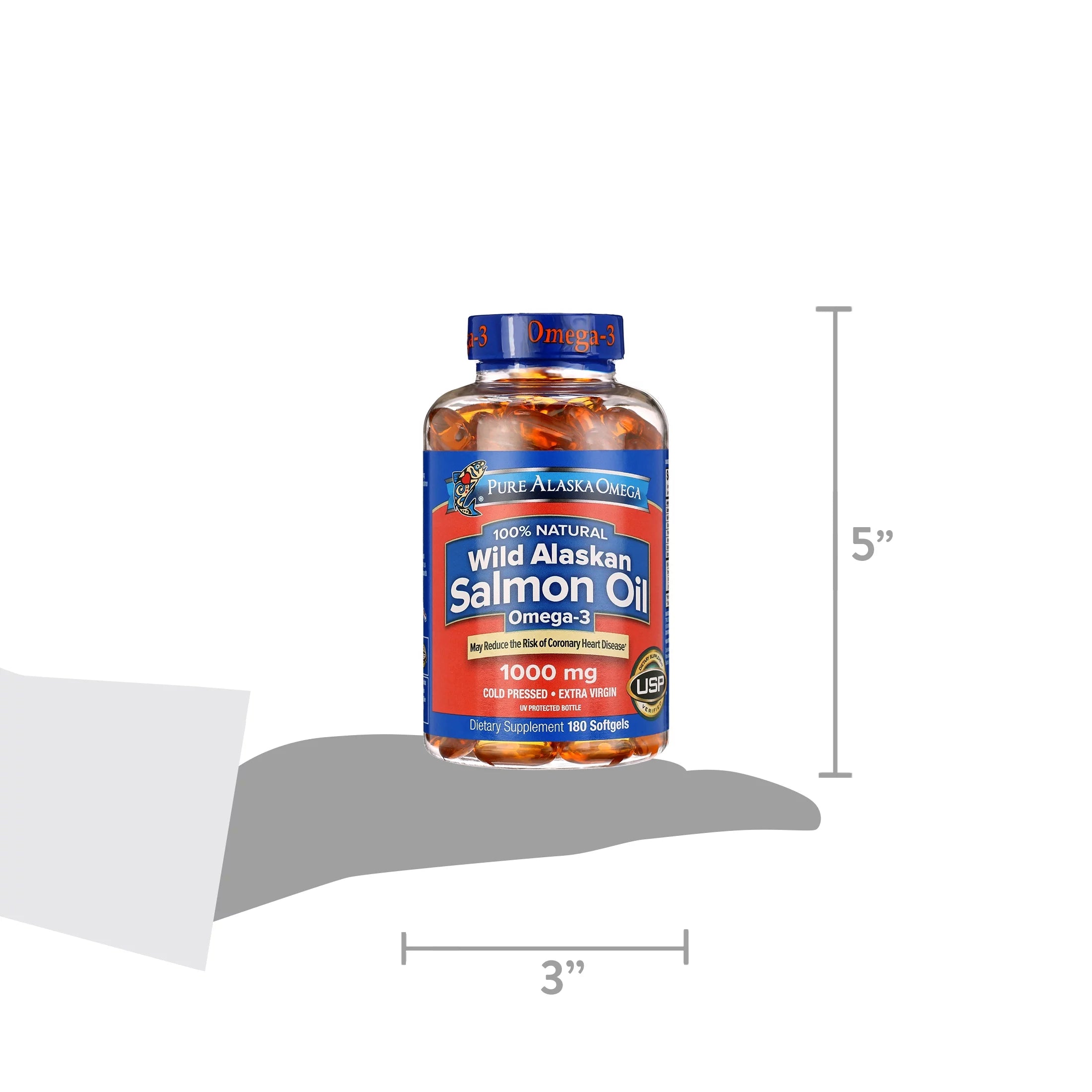 Wild Salmon Oil 1,000 mg Softgel, 180 Ct G453694