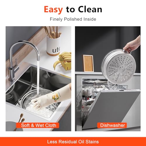 5-Tier Stainless Steel Steamer with Tempered Glass Lid T387231