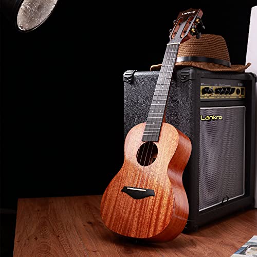 Solid Mahogany Soprano Ukulele 21" with Gig Bag Tuner Strings Picks and Strap Z17840