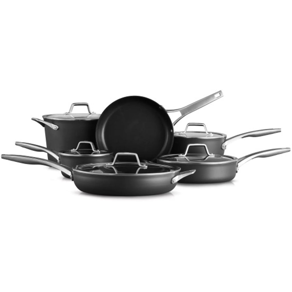 11 Piece Hard Anodized Aluminum Nonstick Pots & Pans Set C652