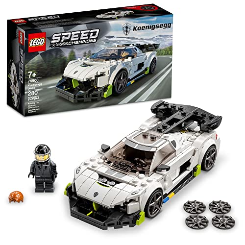 Racing Sports Car Toy with Driver Minifigure H64734
