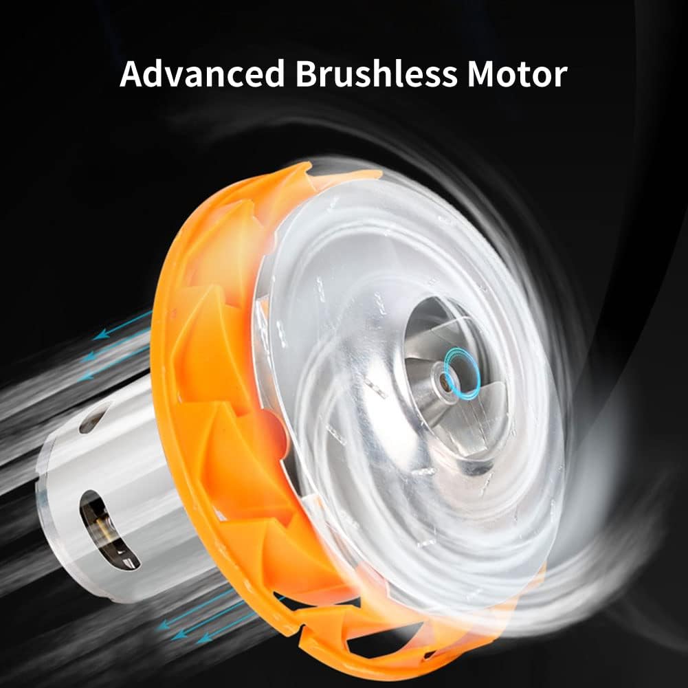 Cordless Paint Sprayer for 18V Battery, 3 Copper Nozzles, HVLP Spray Gun B9048