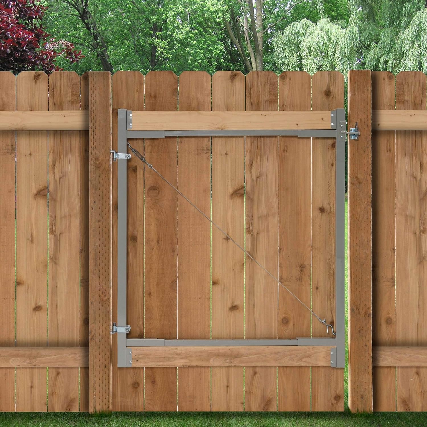 Steel Frame Gate Kit, 36"-72" Wide Opening to 6' High (4 Pack) E286