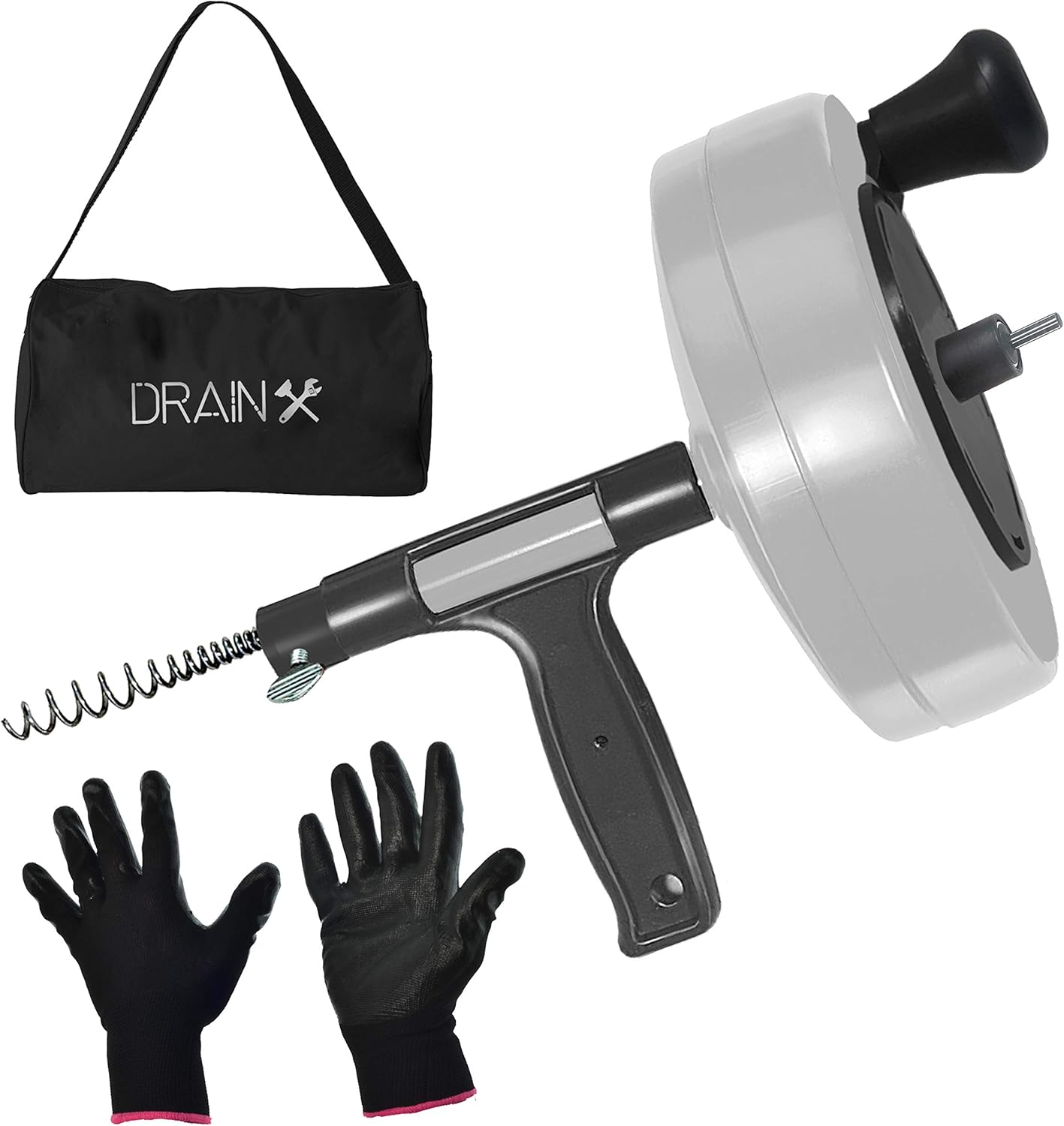 50-FT Steel Drum Auger with Drill Attachment O225