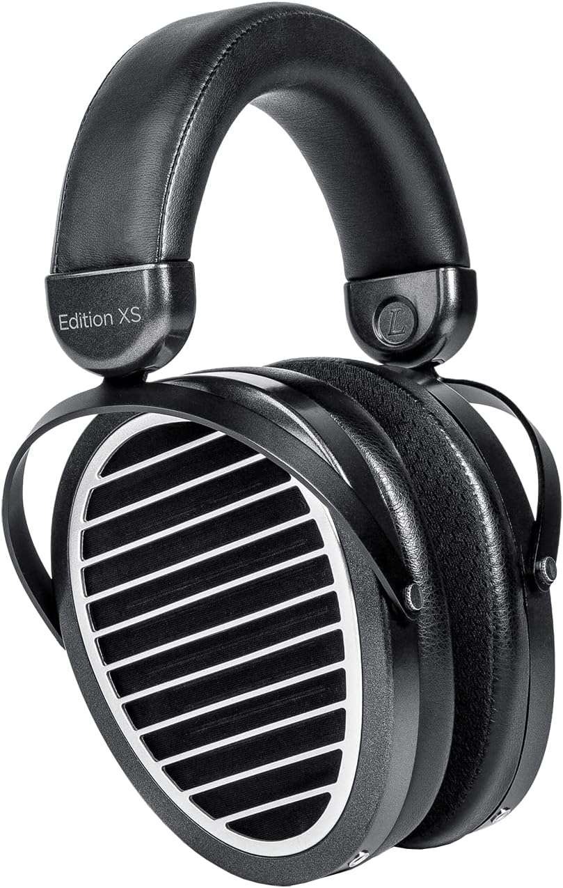 Full-Size Over-Ear Open-Back Planar Magnetic Headphones with Adjustable Headband, Detachable Cable-Black O1077