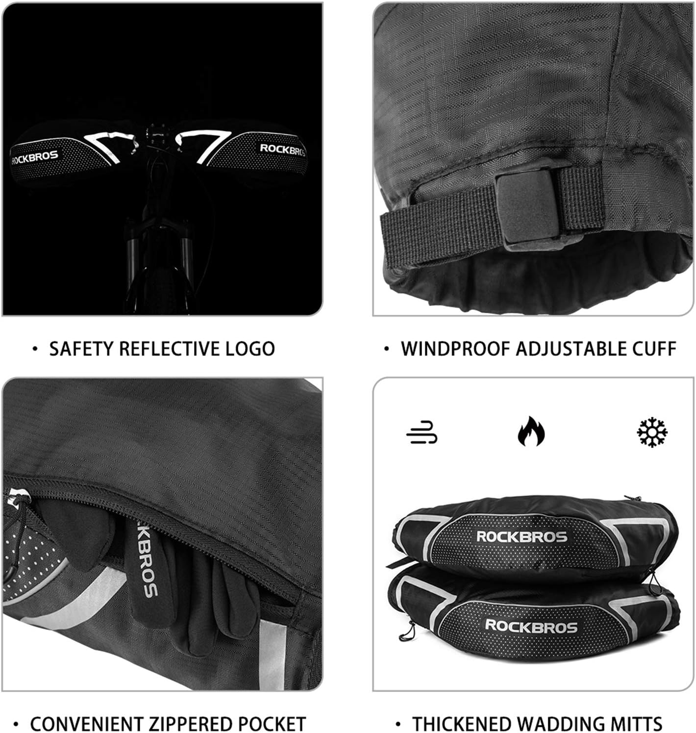 Winter Cycling Handlebar Mittens L817