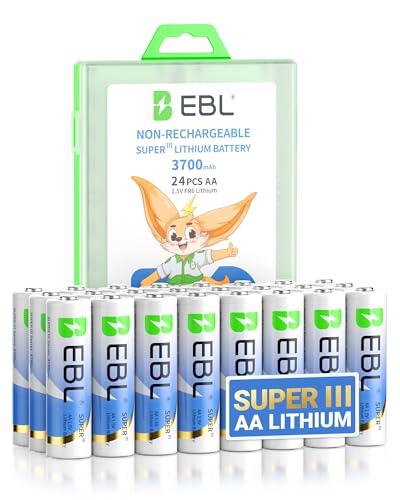 12 Pack 1.5V 3700mAh AA Lithium Batteries L65240