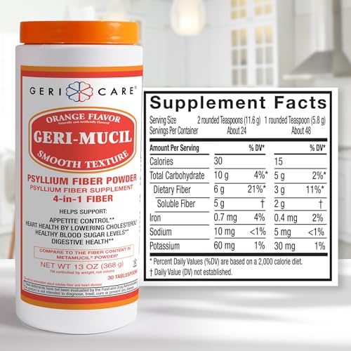 Orange-Flavor Psyllium Husk Powder 13oz X67183
