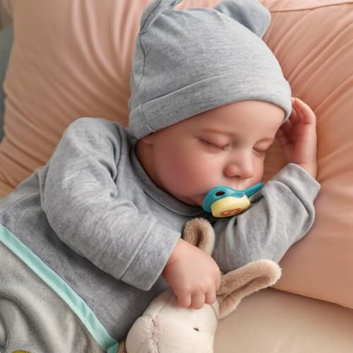 17 Inch Silicone Realistic Reborn Baby Doll with Feeding Kit K49223