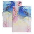 Pink Blue Marble PU Leather Fire HD 10 Tablet Case I817
