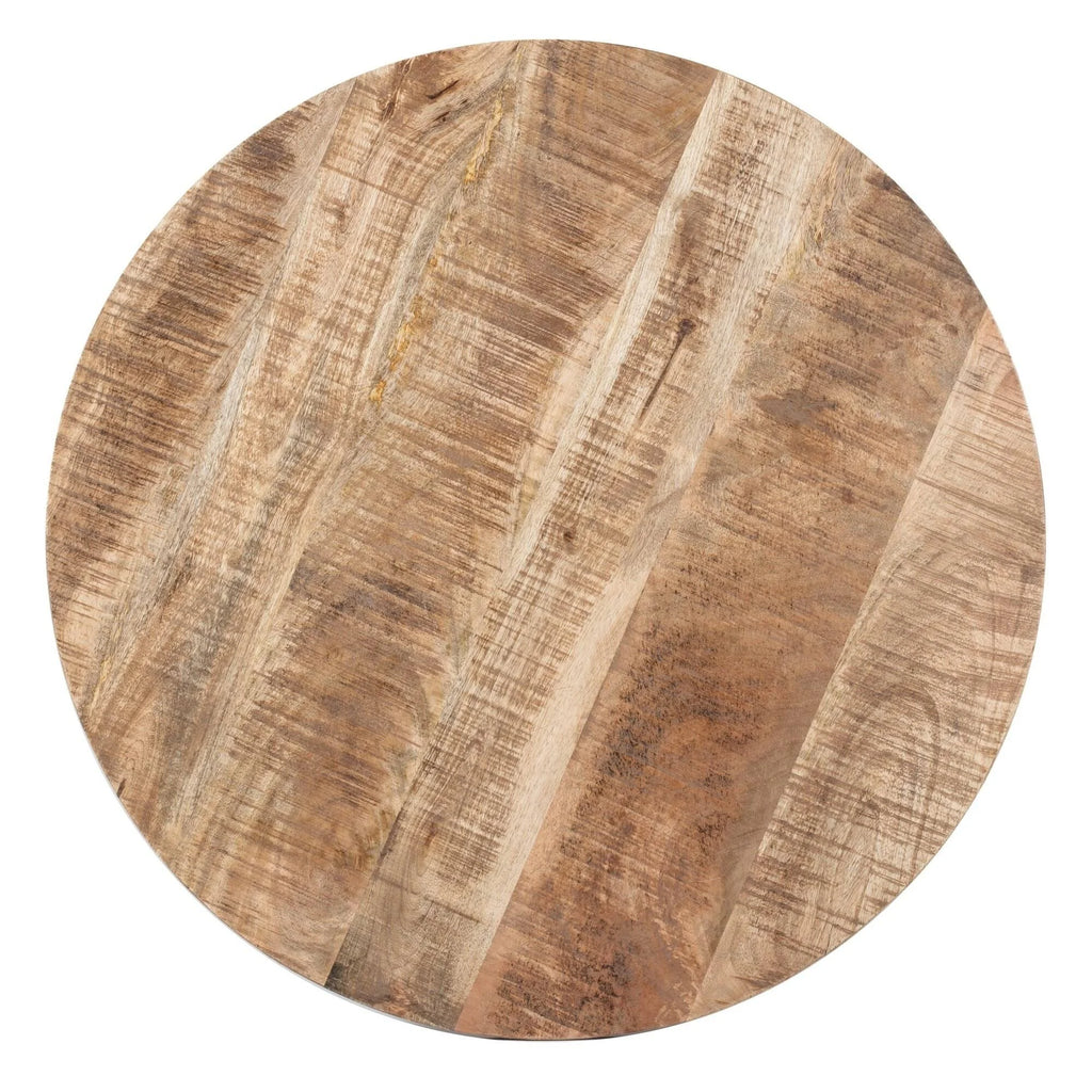 Black and Natural Wood Cage Coffee Table Q53123