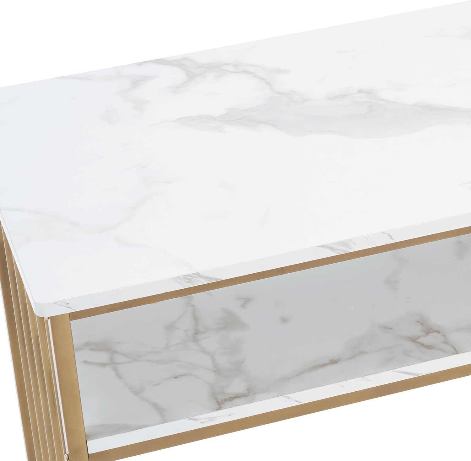 Marbling Texture Manicure Table with Storage Drawers O465741