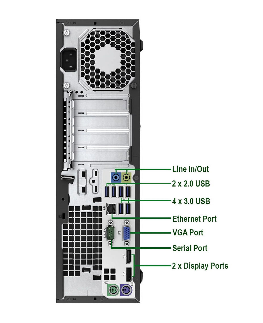 Restored Desktop Computer Core i5 6th, 16GB Ram, 1TB HDD, 24" LCD, Keyboard & Mouse, WiFi, Bluetooth, Win10 Pro E291