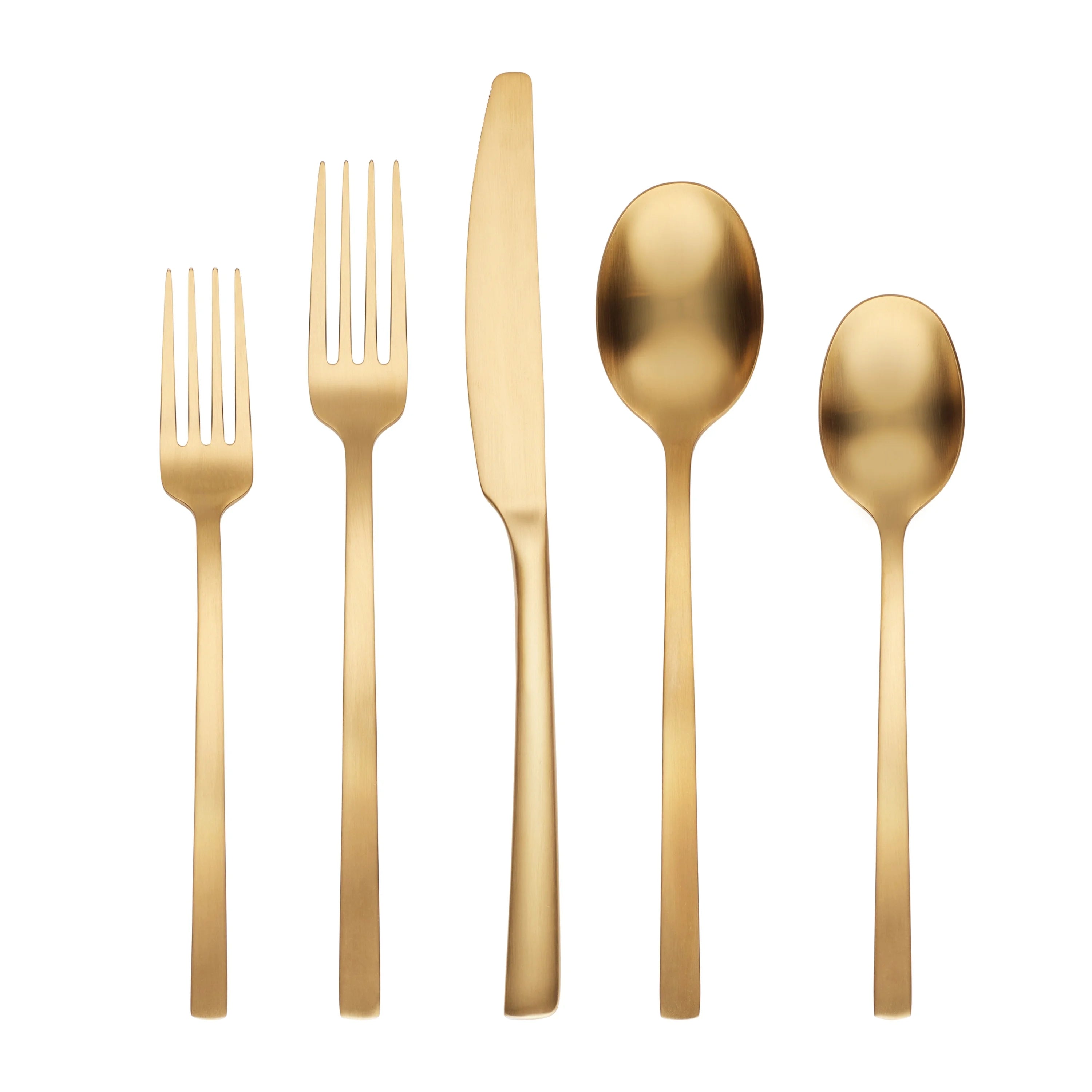 20-Piece Gold Satin Flatware Set W263