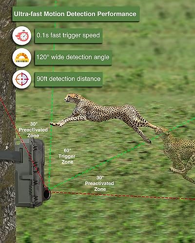 48MP 1296p Trail Camera with Night Vision K314