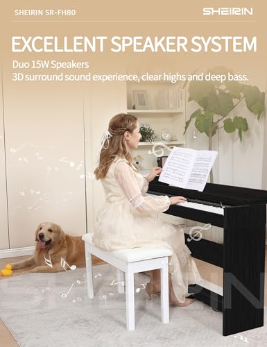 Beige Full Cover Digital Piano B47332