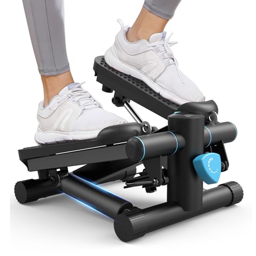 Mini Stepper with Resistance Bands, 330 lbs Capacity, LCD Monitor W681449
