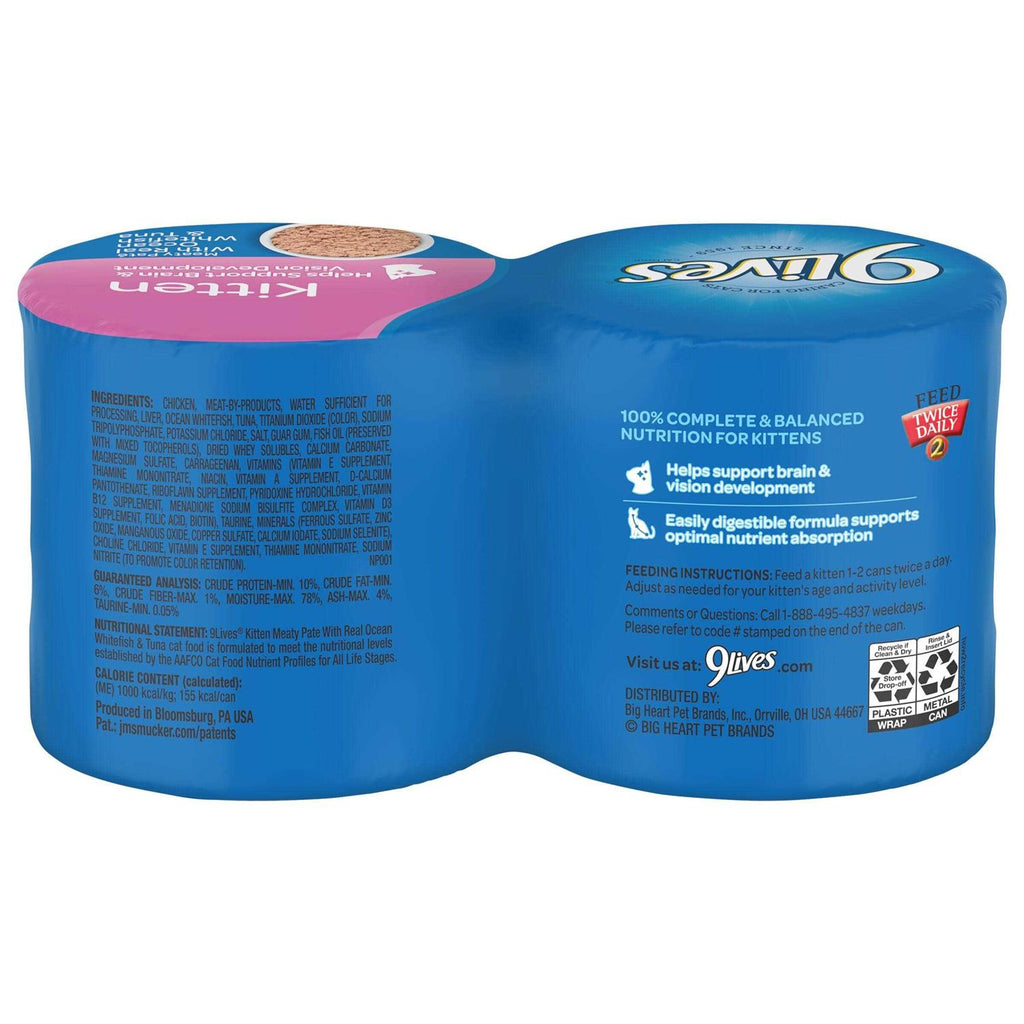 Wet Kitten Food Meaty Pat With Real Ocean Whitefish & Tuna G198