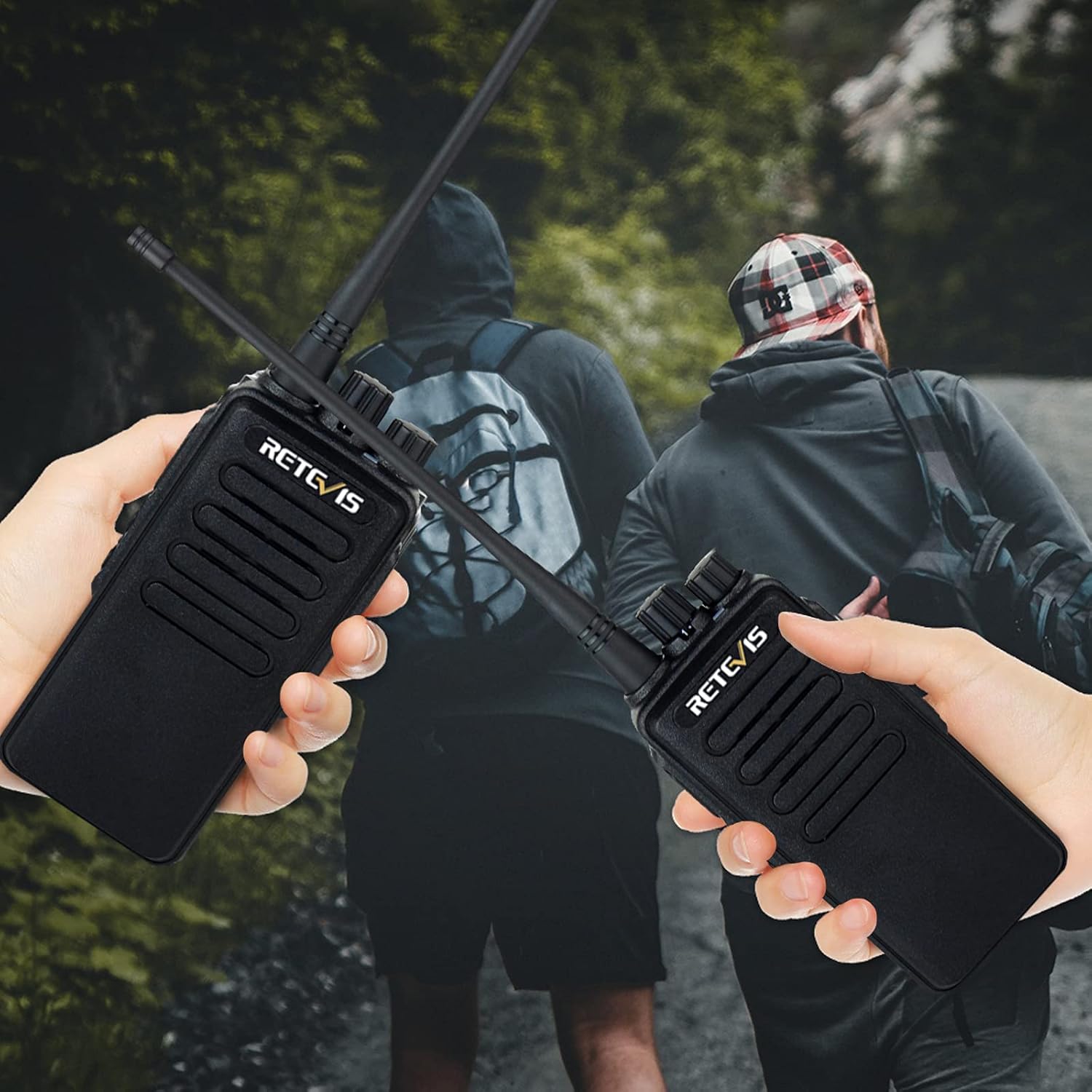 4 Pack Long Range Heavy Duty 2 Way Radio with 3000mAh Rechargeable E5900