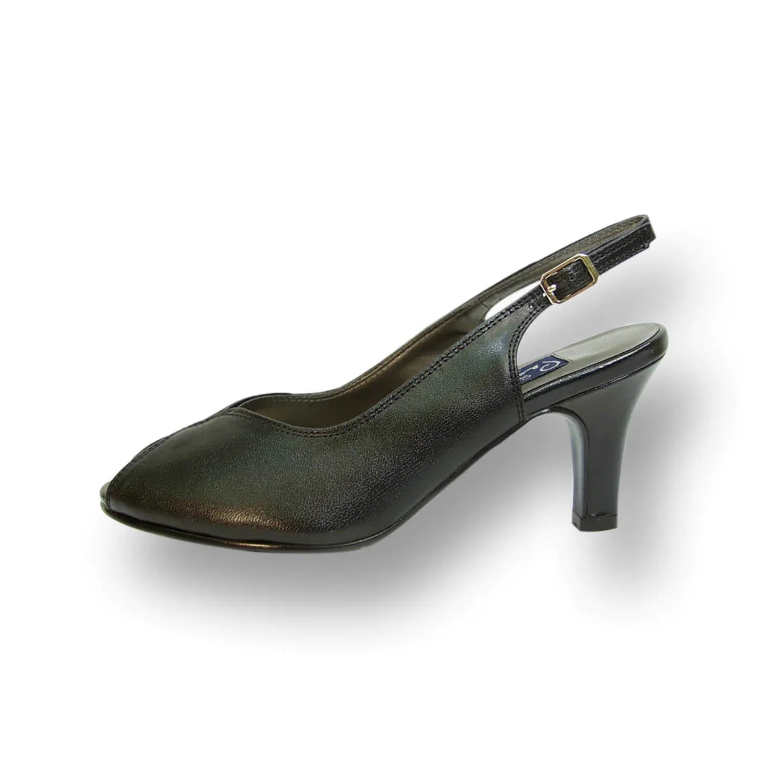 Wide Width Leather Slingback Pumps N839