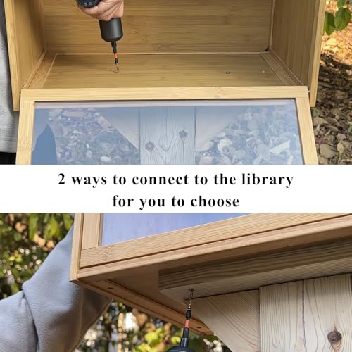 Outdoor Wood Book Storage Box Bracket Q147