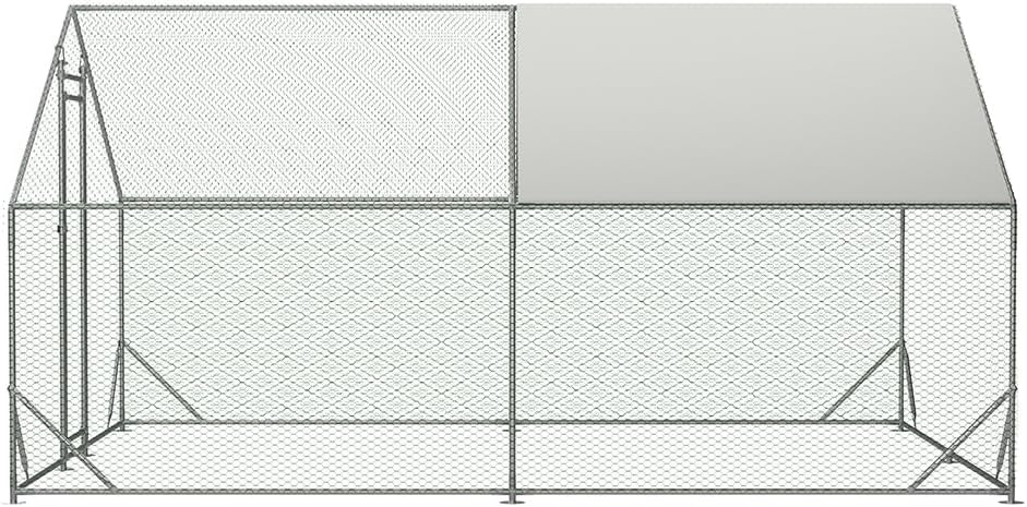 Large Metal Chicken Coop with Waterproof Cover (10' L x 13 W x 6.56' H) G426928