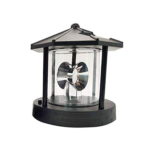 Black Solar Rotating Outdoor Decorative Lamp X4474
