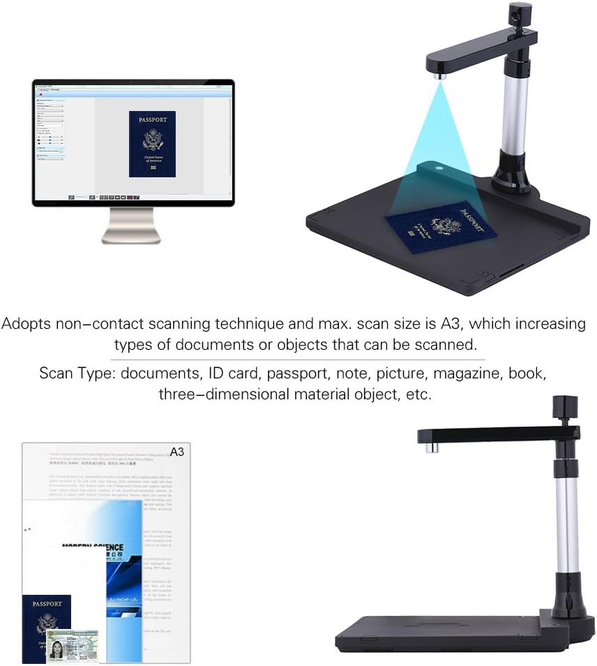 Book Scanner, Dual Lens, A3 Scanning Size I4905