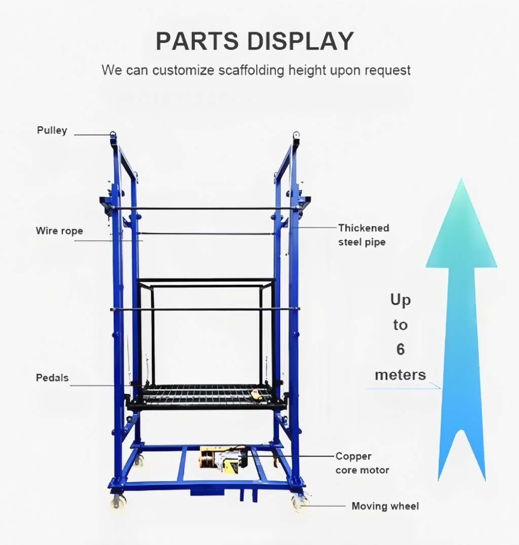 Foldable Electric Lift Scaffolding Q669456