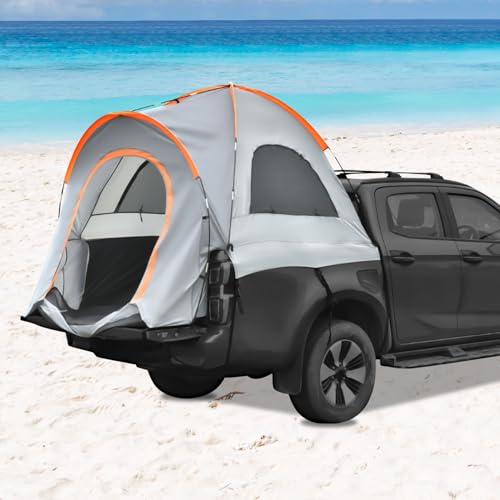 Truck Tent, Oxford Cloth Waterproof PU2000mm 2-3 Person Camping Tent N573629
