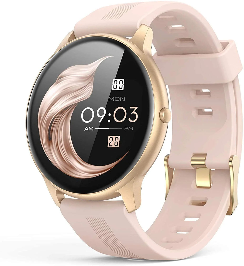 Smart Watch 1.3'' Full Touch Fitness Tracker IP68 Waterproof Bluetooth Round Sports Smartwatch with Heart Rate Monitor T2277